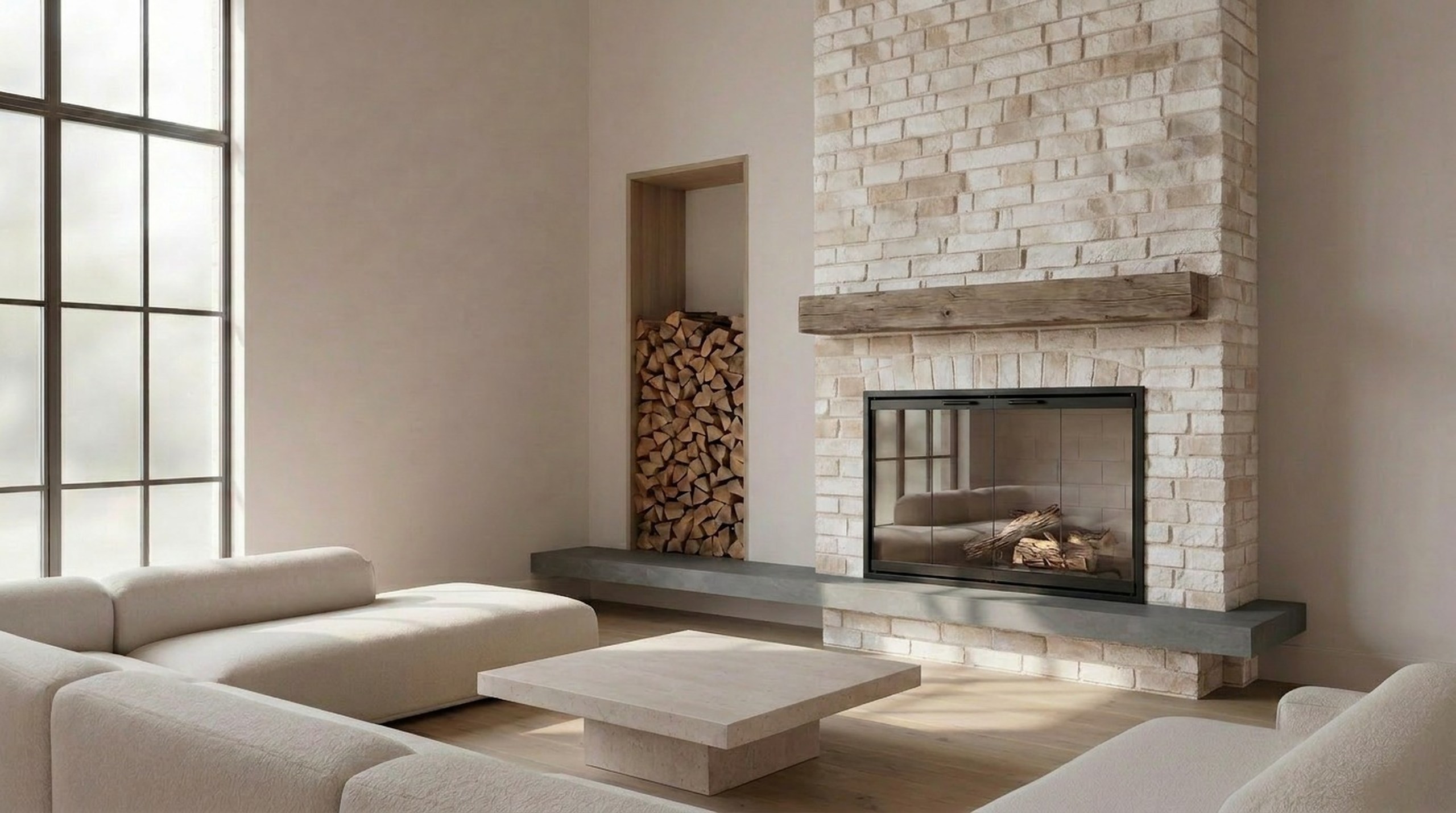 Brick-Anew paint — Frosted Sunshine