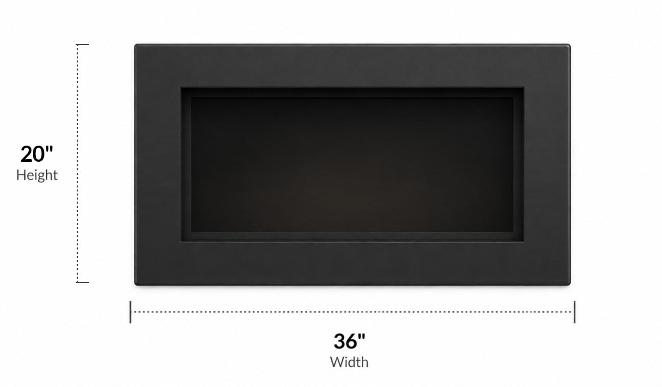 How to measure your fireplace opening