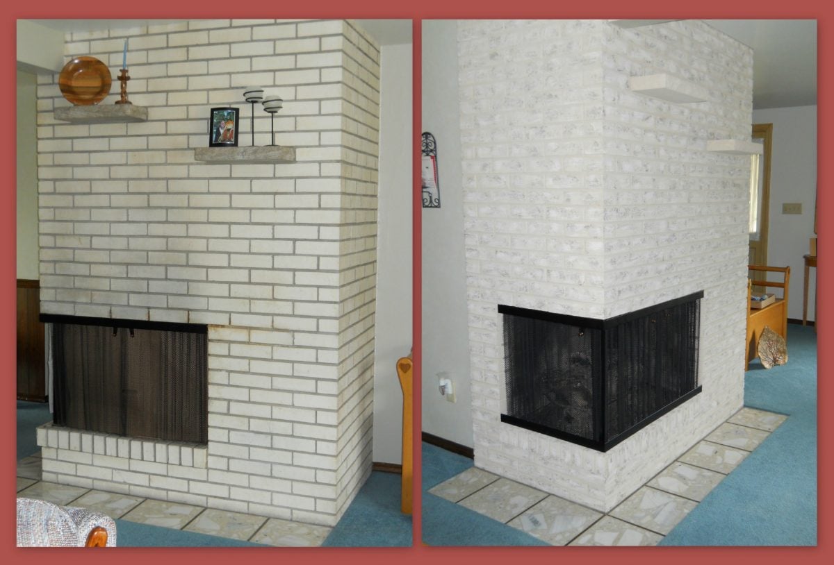 Removing Paint From Brick Fireplaces, How To Remove Paint From Brick Fireplace Surround