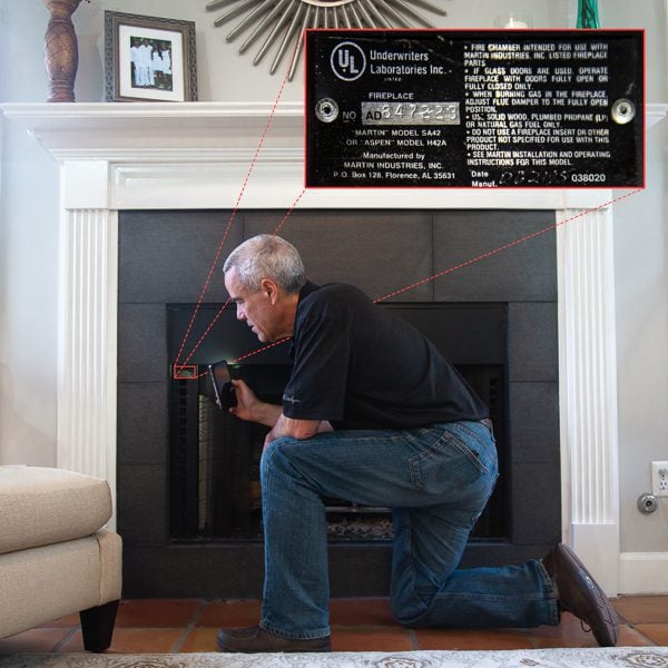 Paint the brick inner liner of a fireplace — Gas Grills, Parts, Fireplaces  And Service