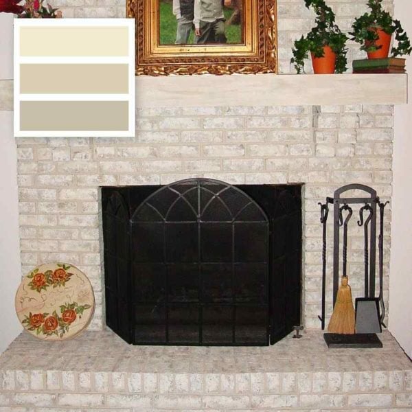 Frosted Sunshine Brick-Anew Fireplace Paint Color