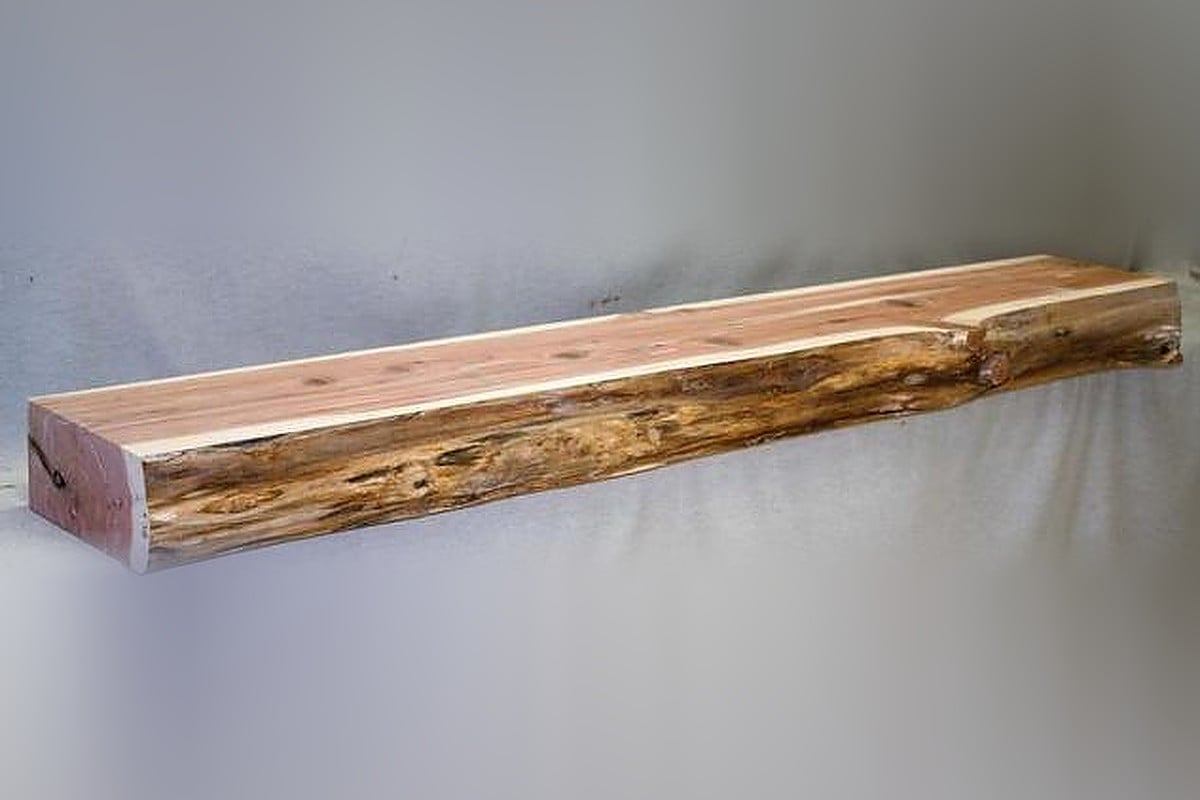 Cedar Mantel Shelf