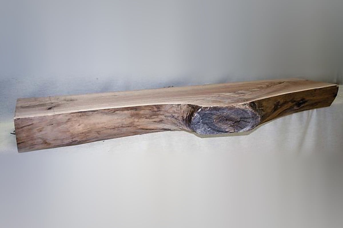 Walnut Mantel Shelf