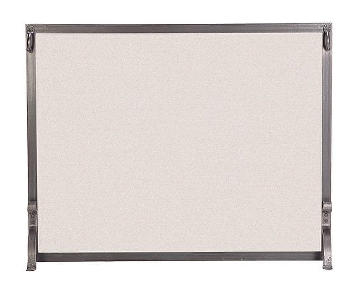 Pilgrim Single Panel Fireplace Screen – Forged Iron