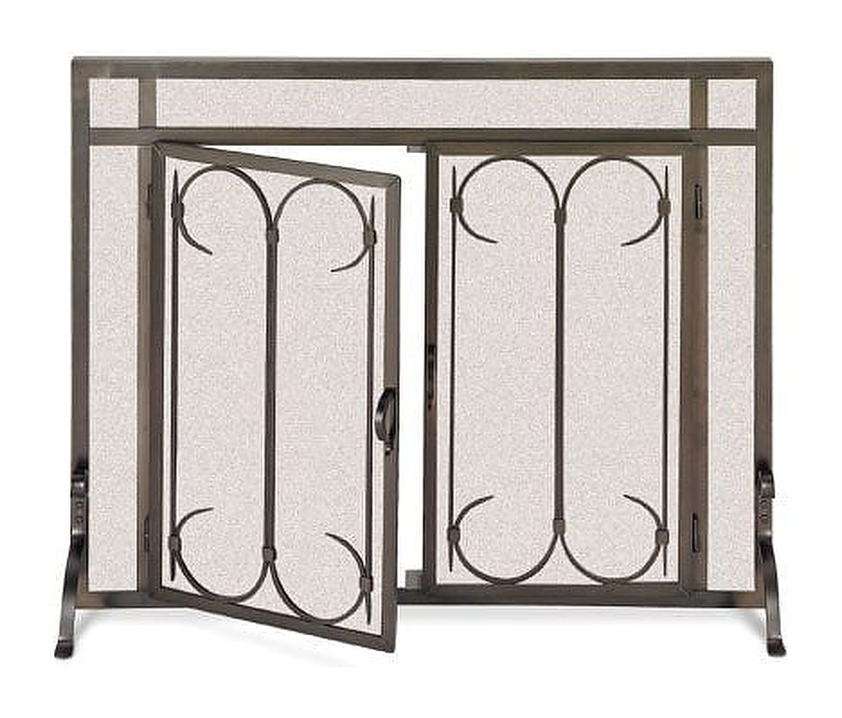 Pilgrim Iron Gate Fireplace Screen with Arched Doors