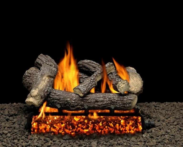 Crackling Fire Gas Log Set Vented Gas Fireplace logs Vented Fireplace