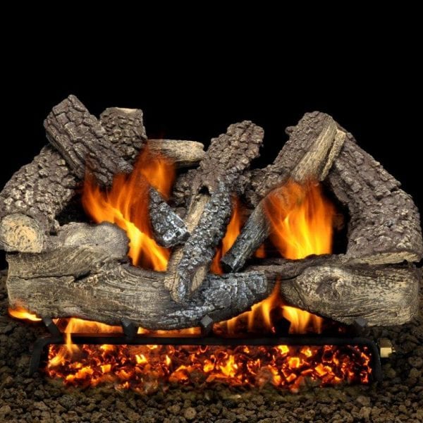 American Gas Logs Timber Oak Set