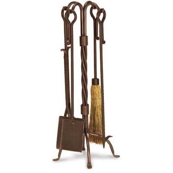Pilgrim Fireplace Tools 5 Piece Burnished Bronze