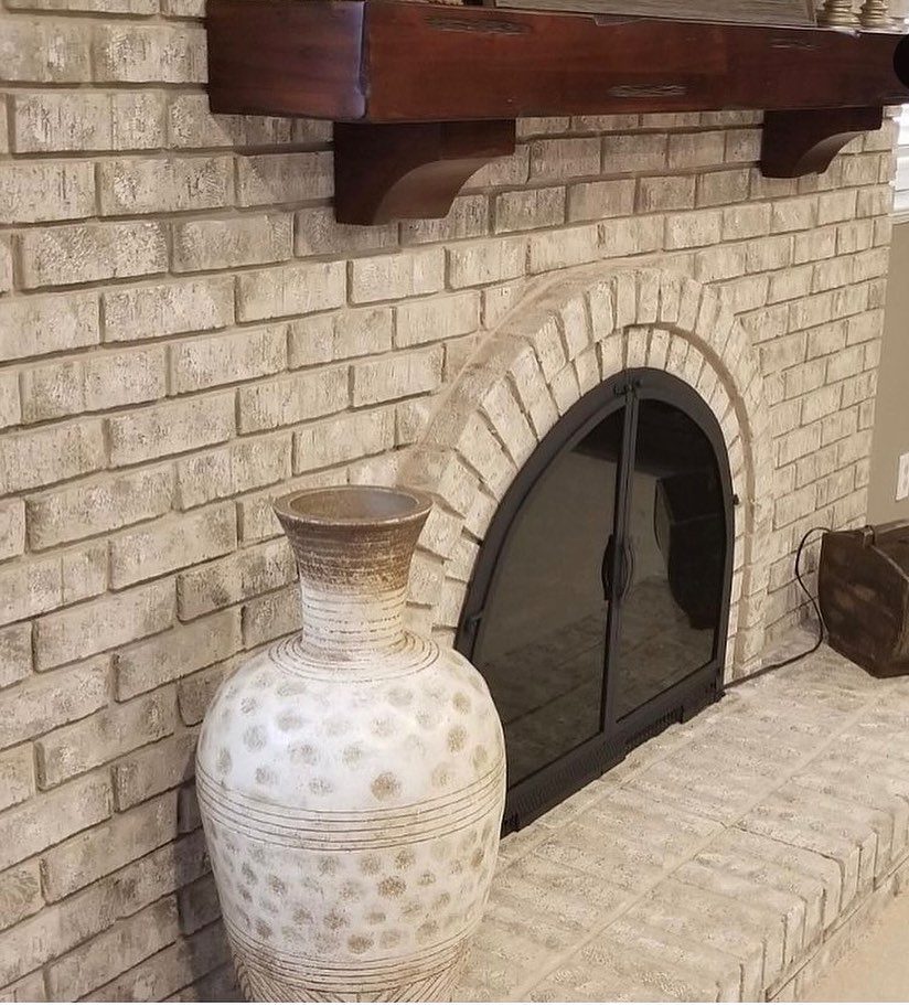How To Remove Paint From A Brick Fireplace Brick Anew