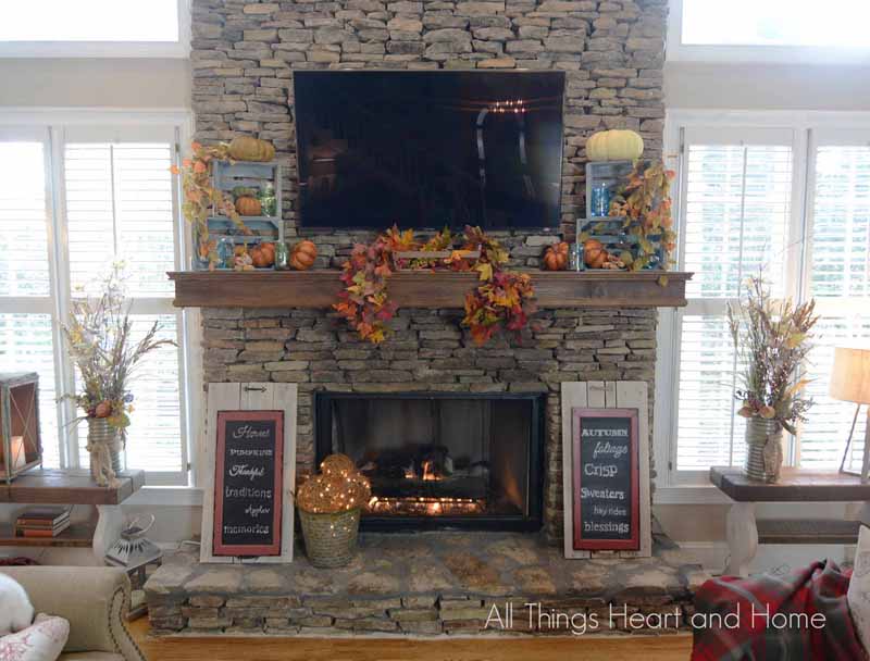 All Things heart and Home Fireplace Makeover