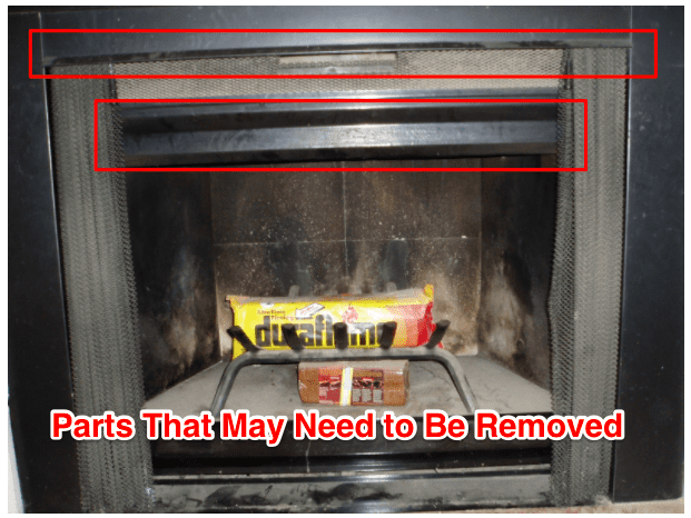 How To Remove Fireplace Mesh Curtain [DIY fireplace door replacement] 
