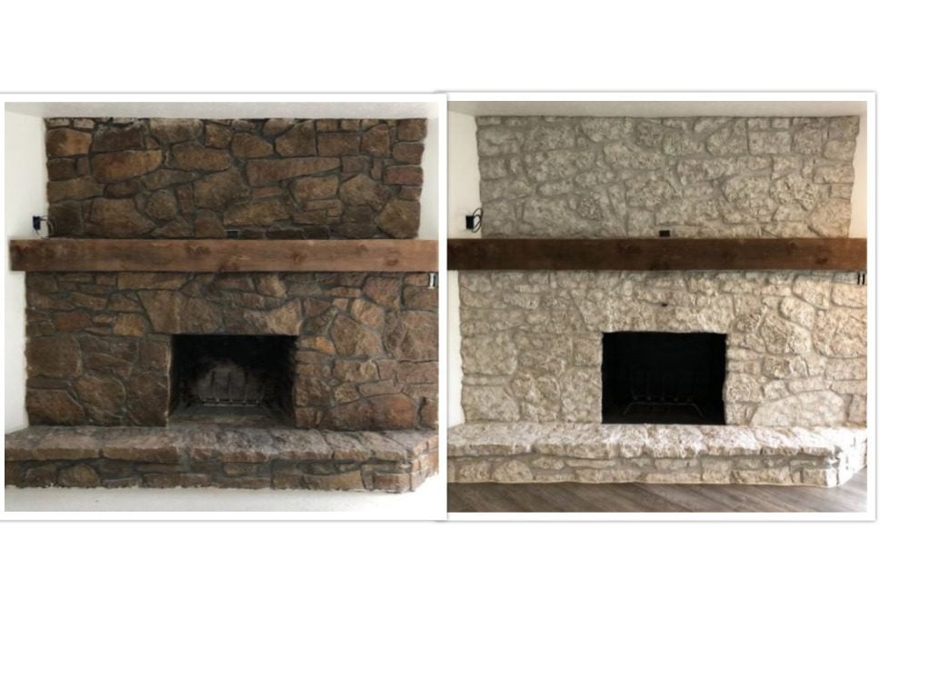 Stone Fireplace Paint Kit  Renovate Stone Fireplaces Quick and Easy