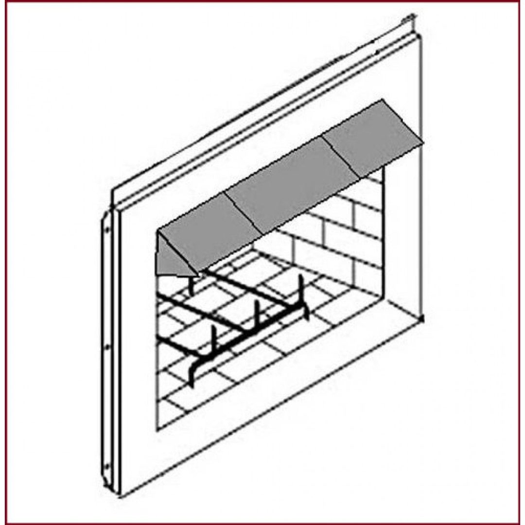 Fire Place Heat Deflector/hood: Cast Aluminum 30 