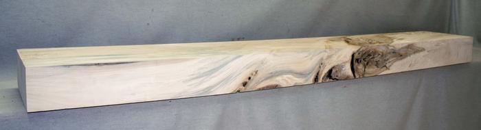 Rustic Basswood Square Face Mantel