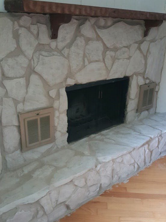 Stone Fireplace Painting Guide Brick Anew