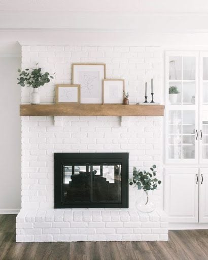 Painting Old Brick Fireplace, How To Paint Old Brick Fireplace