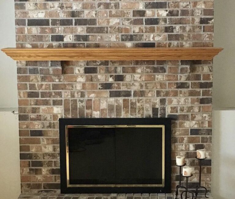 10 Beautiful Brick Fireplace Makeovers - Brick Anew