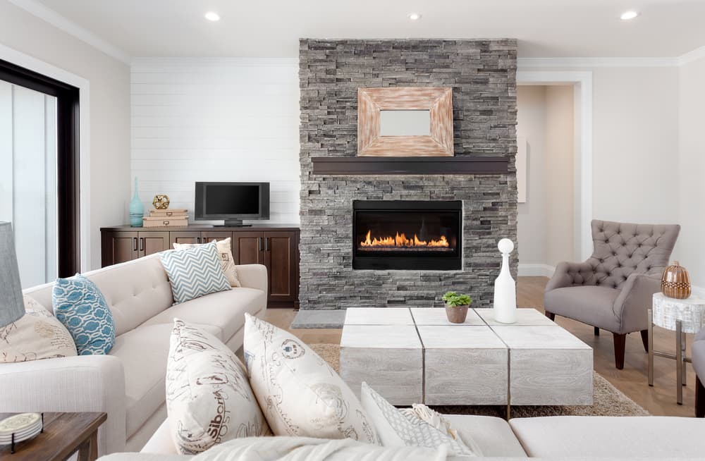 Fireplace With Black Color