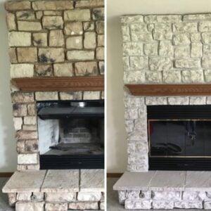 Stone Fireplace Paint Kit | Renovate Stone Fireplaces Quick and Easy