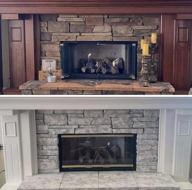 Stone Fireplace Paint Kit Renovate Stone Fireplaces Quick and Easy