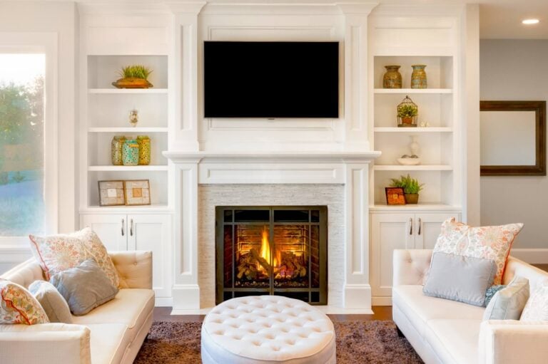 12 Gorgeous Ideas For Built-Ins Around a Fireplace