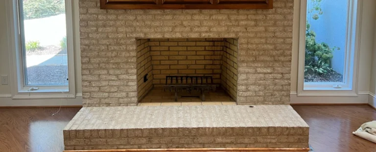 How to Paint a Brick Fireplace