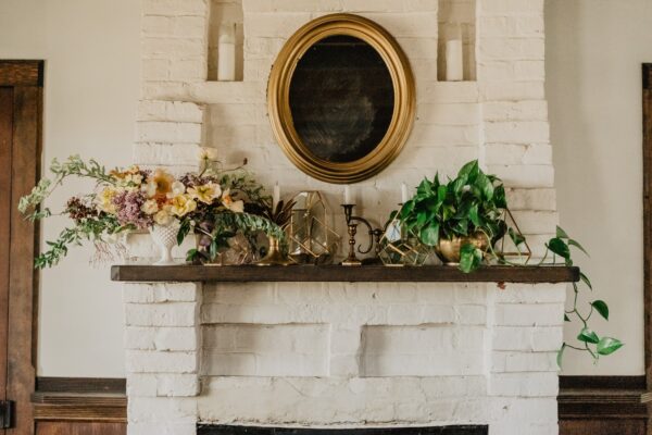 20 Stunning Spring Fireplace Decor Ideas - Brick-Anew