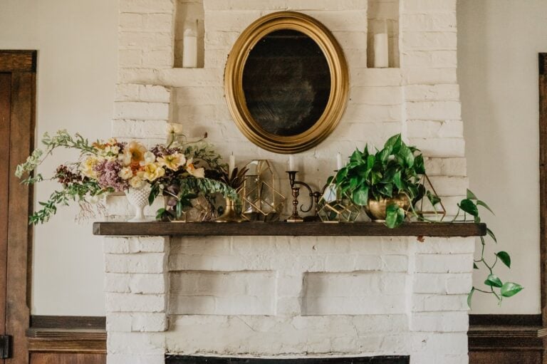 20 Stunning Spring Fireplace Decor Ideas - Brick-Anew