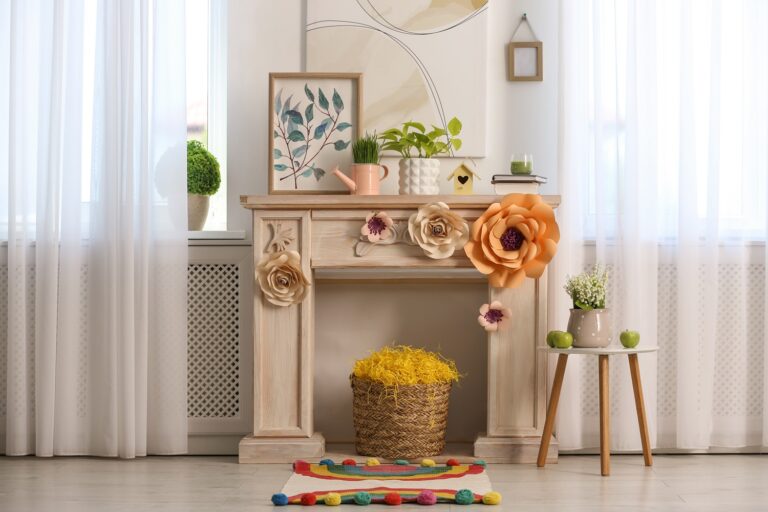 20 Stunning Spring Fireplace Decor Ideas - Brick-Anew