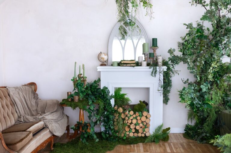 20 Stunning Spring Fireplace Decor Ideas - Brick-Anew