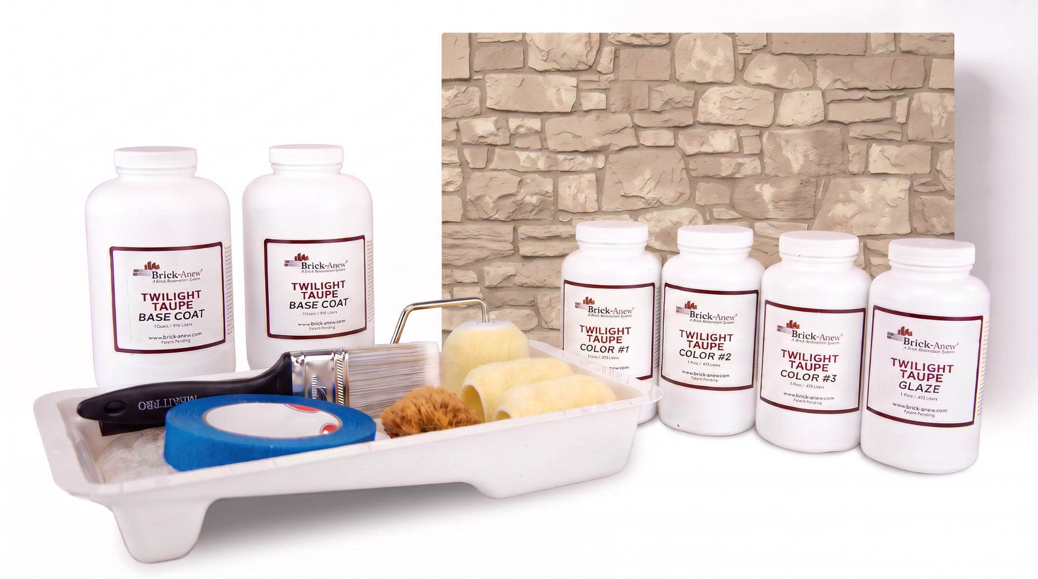 Brick Anew Stone Fireplace Paint Kit