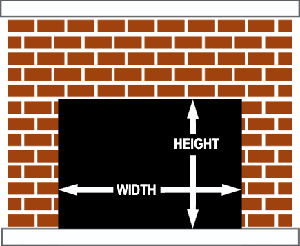 How to measure your fireplace opening